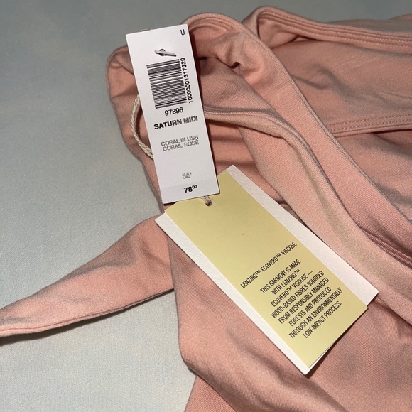 Aritzia Wilfred Saturn Midi Dress (Color: Coral Blush) - Picture 16 of 16